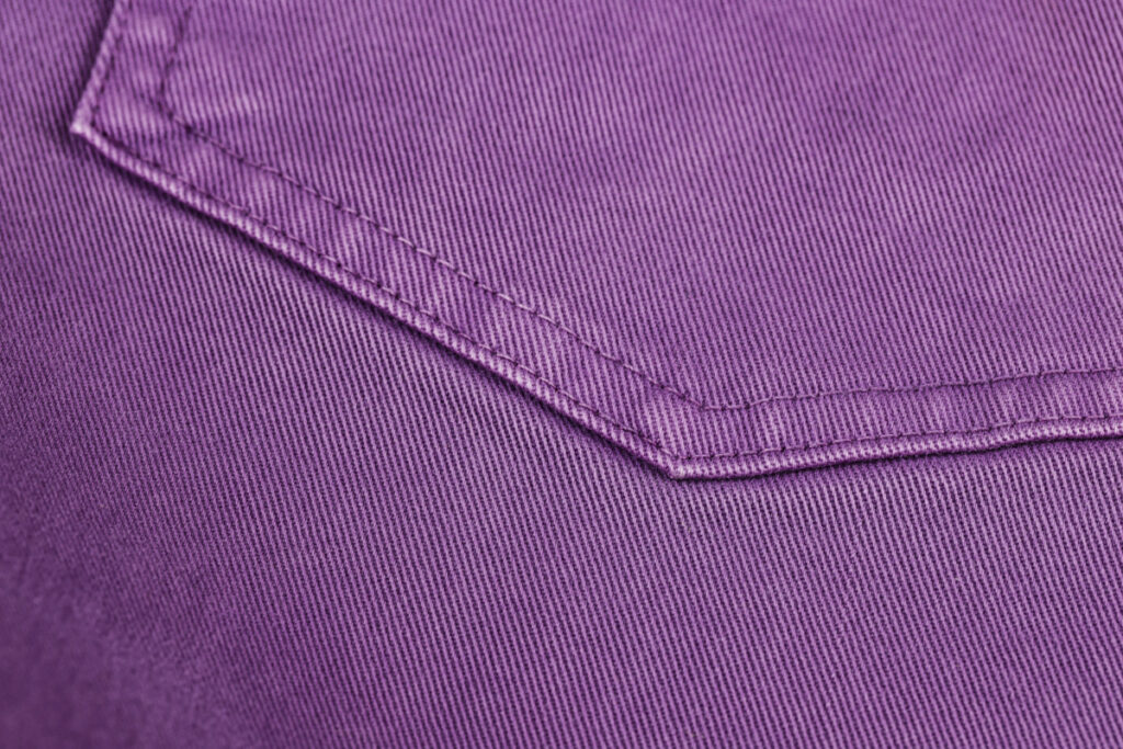 Tessuto per abbigliamento in cotone, cotone ed elastomero, peso pantalone