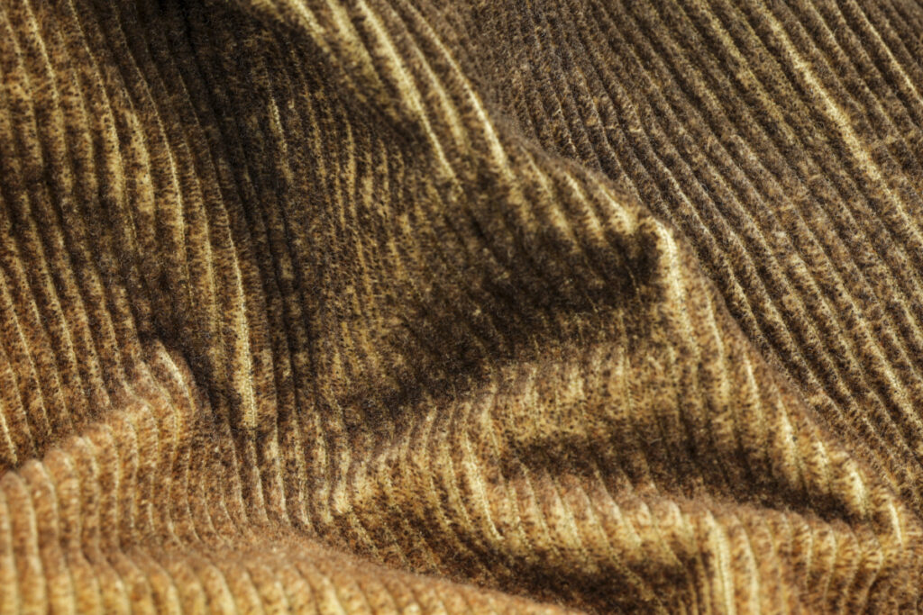 Velluto maltinto per abbigliamento