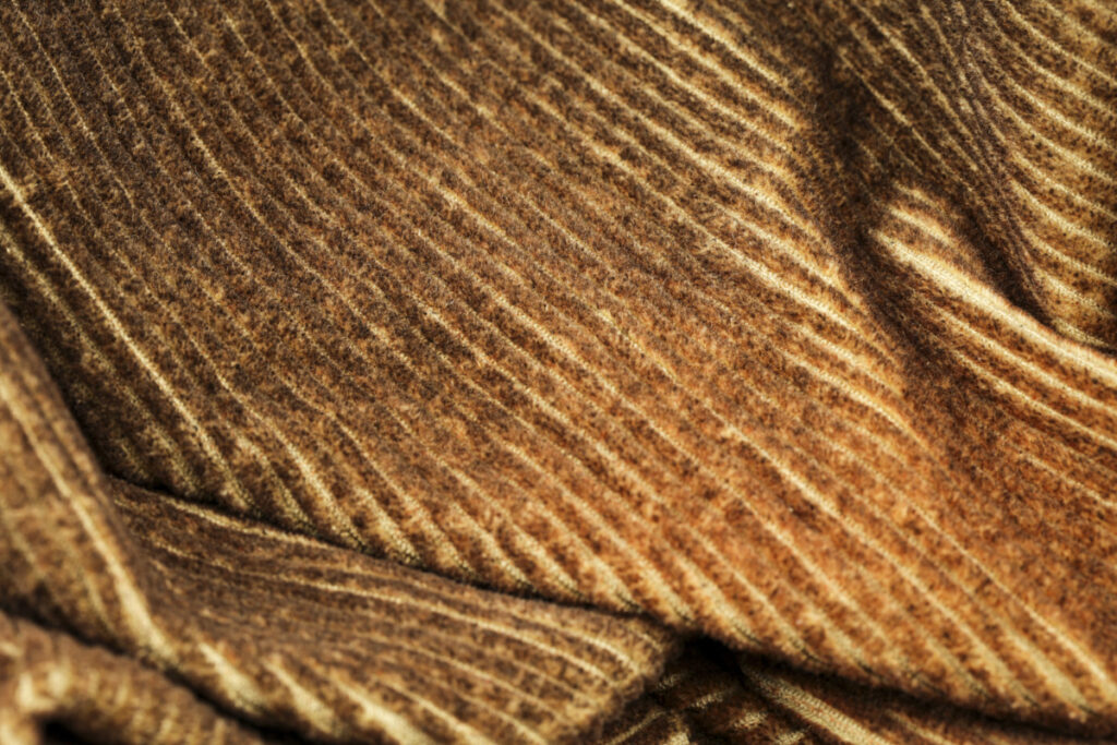 Velluto maltinto per abbigliamento